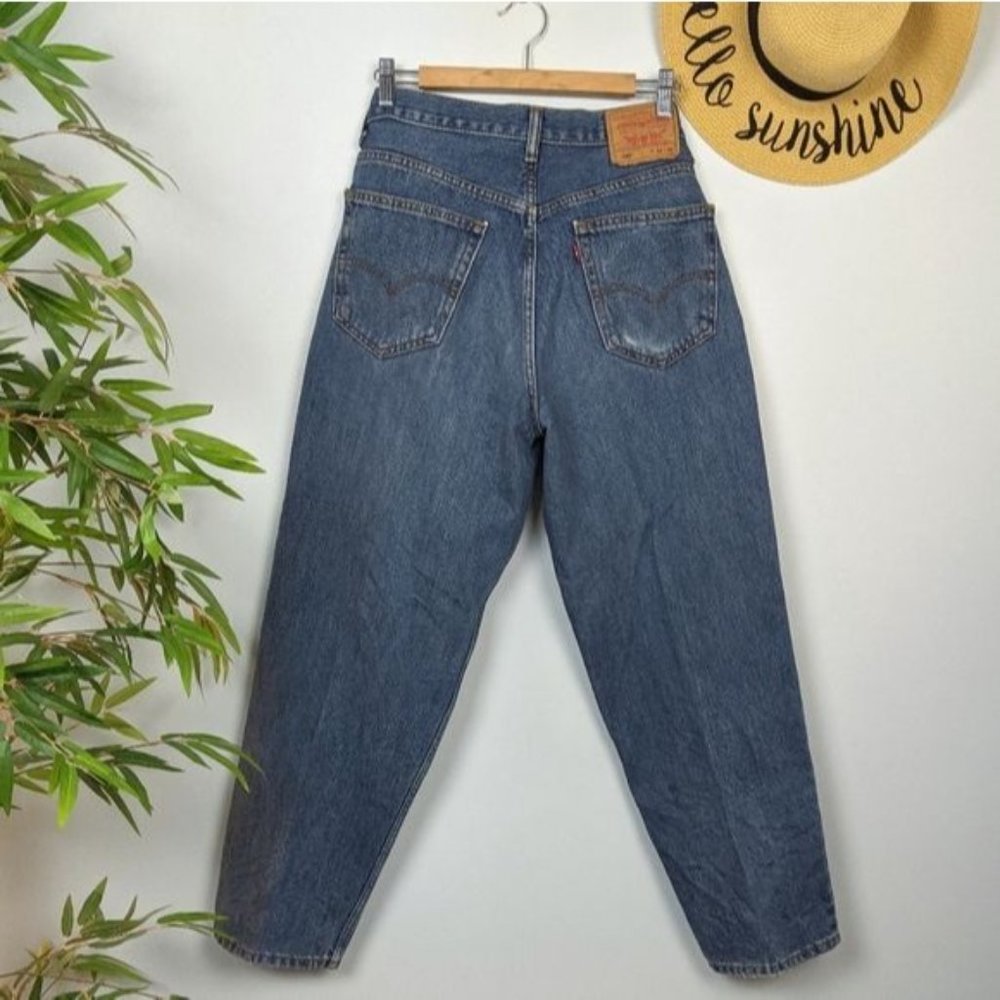 Vintage 90s Levi's 560 Tapered Baggy Jeans 14 32 - Picture 5 of 12